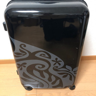 旅行用キャリーバック ハワイアン柄 黒