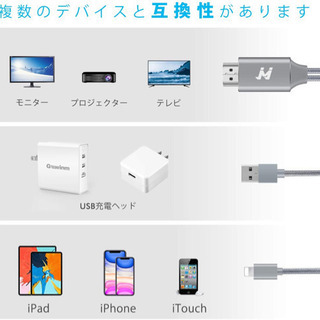     JVJ iPhone HDMI変換 ケーブル【2020年NEWモデル】 の画像