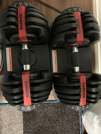 アジャスタブルダンベル　最大24kg2個セット