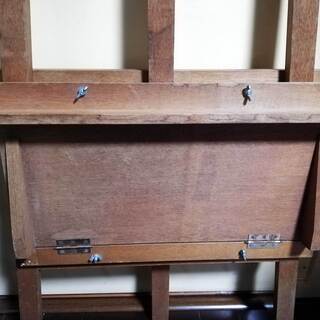 文房堂◆アトリエ イーゼル 木製 折り畳み/絵画 スタンド 画材 油絵 水彩画 写生 看板 お店 メニュー ボード 美術/Bumpodo◆の画像