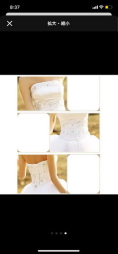 ウエディングドレス　ミニ