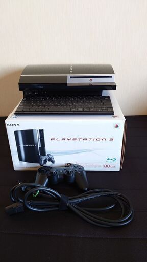 PS3 80GB+純正ワイヤレスキーボード＋HORIパッド