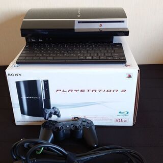 PS3 80GB+純正ワイヤレスキーボード＋HORIパッド