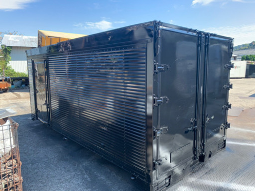 No.412 保冷 バン 4ｔ 車 アルミ箱 バイク倉庫 トラックコンテナ コメ保管庫 物置 DIY