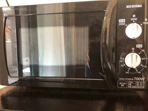【値下げしました！】2019年購入 美品　電子レンジ 17L ターンテーブル 単機能 出力3段階  ブラック