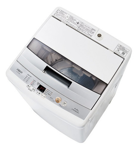 値引きしました！【12月12〜13日引き渡し】一人暮らしor二人暮らし用洗濯機（4.5kg）_AQUA