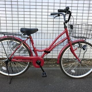 24インチ シティサイクル ママチャリ MC240 折りたたみ自転車　