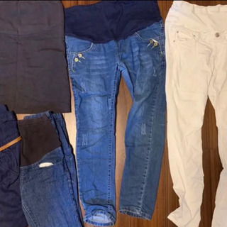 マタニティウェアボトム5枚、ワンピ1枚、Lサイズ