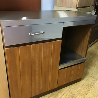 取付無料！ウニコ ストラーダ 廃盤希少品 天然木おしゃれアンティークレンジボード unico】ウニコ STRADA ストラーダ キッチンボード スタンダード