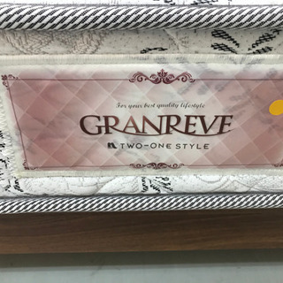 【リサイクルサービス八光　田上店　配達・設置OK】ダブルベッド・マットレスおまけ付の画像