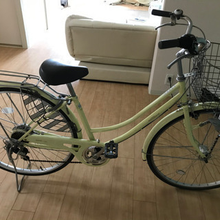軽快自転車タイヤ27インチ変速6段ライトLEDオート