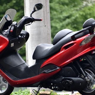 ☆YAMAHA*マジェスティ125Fi*社外マフラー*キャンディーレッド*WAKO’Sオイル交換済*☆下取り全国配送も可能です☆彡の画像