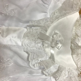 ベビードレス　帽子付きの画像