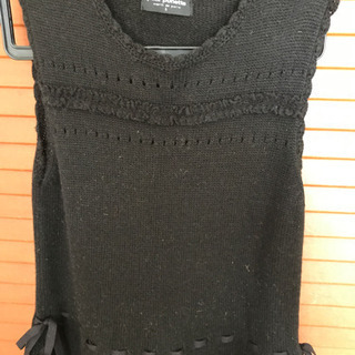 美品ポンポネットLニットワンピ、チュニックの画像