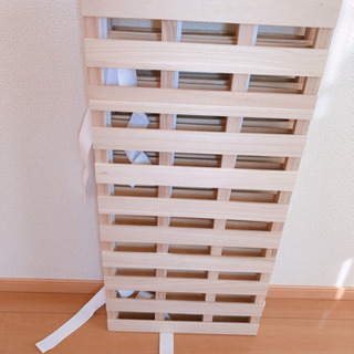 交渉成立(^^) 未使用品 シングルサイズ 四つ折りすのこ①