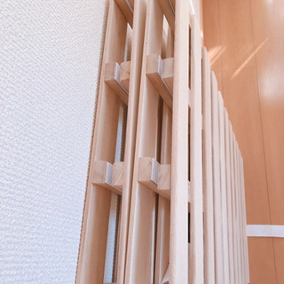 交渉成立(^^) 未使用品 シングルサイズ 四つ折りすのこ①の画像