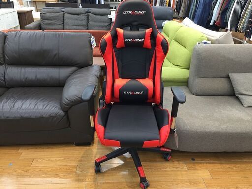 【トレファク鶴ヶ島店】GT RACING ゲーミングチェア レッド