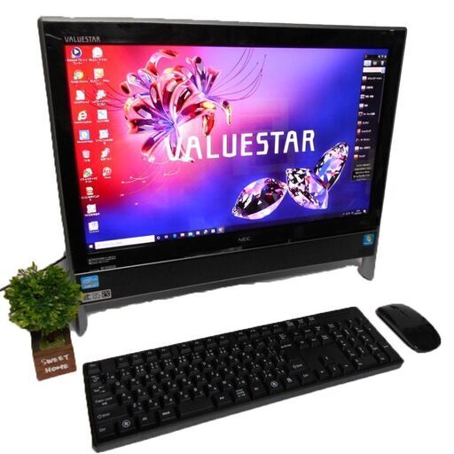 電源ONで直ぐ使えます。 モニタ付きPC/大容量SSD512GB/Core i7/メモリ8G/TV/Win10/core i7/Office/無線