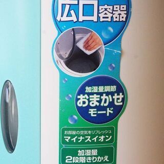 スチーム式加湿器　イオン発生　美品の画像