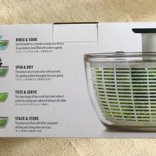 【最新モデル】☆新品未使用☆OXO オクソー クリアサラダスピナー size大の画像