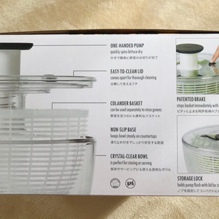 【最新モデル】☆新品未使用☆OXO オクソー クリアサラダスピナー size大の画像