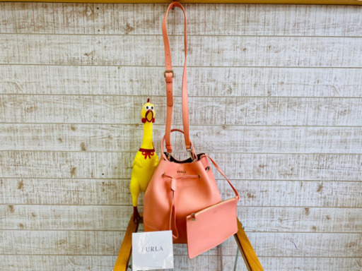 フルラ　ステイシー巾着型2WAYハンドバッグ