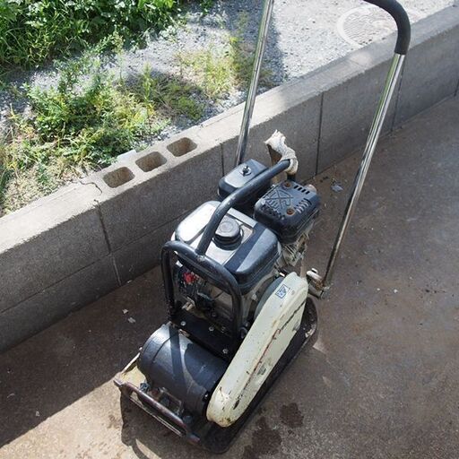 プレート MEIWA KP60 ガソリン 転圧機 舗装 工事 明和製作所 ランマー 中古 (JD02)