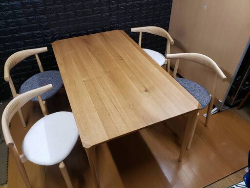 【1111】極上美品・ダイニングテーブル＋ダイニングチェア4脚セット