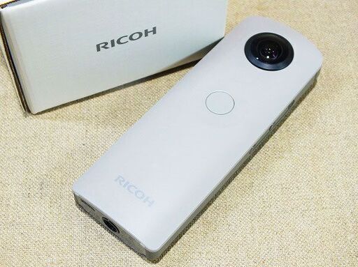 【苫小牧バナナ】リコー/Ricoh 360度 全天球カメラ スタンダードモデル THETA SC ベージュ 状態良好 動作確認済み♪