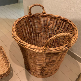 [無料] 編みかご4つ＋蓋つきかご