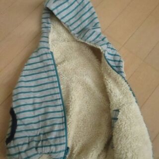 ８０ｃｍ　男児用のフード付き温かベスト　他の画像