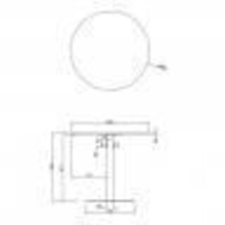 ミーティングテーブル　リフレッシュテーブル　丸型　幅80×奥行80×高さ70cmの画像