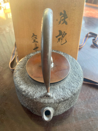 空也堂 銀摘象嵌 鉄瓶　激稀少 未使用品　ウブ出し　名人銀象嵌 尾垂