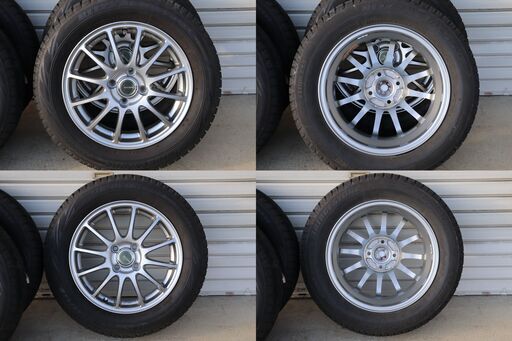 ブリヂストン BLIZZAK　REVOGZ　スタッドレスタイヤ ホイール 4本セット175/65R15 84Q　5Jx15 ET39？4x100　オマケ付き