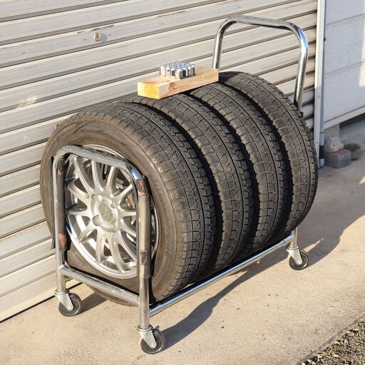 ブリヂストン BLIZZAK　REVOGZ　スタッドレスタイヤ ホイール 4本セット175/65R15 84Q　5Jx15 ET39？4x100　オマケ付き