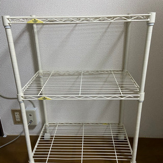 【現在引き渡し予定者がいる状態になりました】スチールラック　白　...