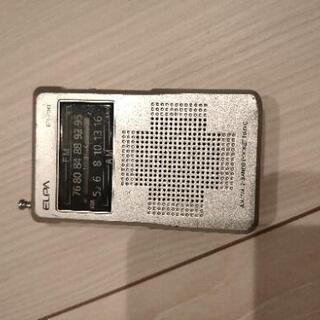 ELPA 携帯ラジオ AM FM