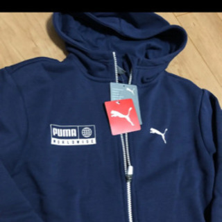 PUMA パーカー　フルジップパーカー  裏起毛　140の画像