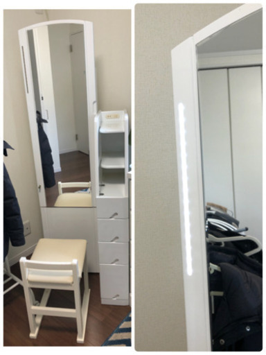 ドレッサー兼全身鏡(湯川家具)