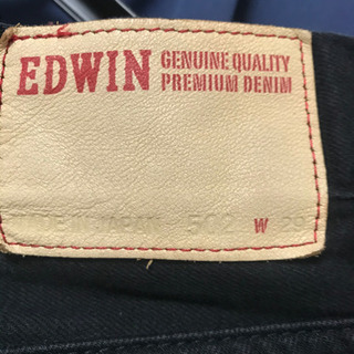 他フリマアプリで販売終了　ジーンズ　EDWIN  黒　
