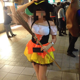 【値下げ】魔女コスプレ3点セット（ハロウィンなどに最適）