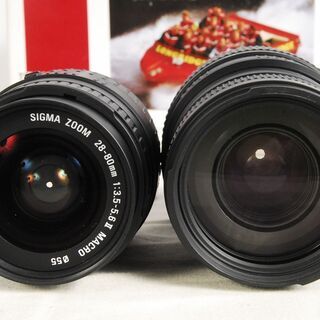 3611 SIGMA TELE & STANDARD ZOOM SET NIKON用 28-80mm F3.5-5.6Ⅱ MACRO 70-300mm F4-5.6 愛知県岡崎市 直接引取可の画像
