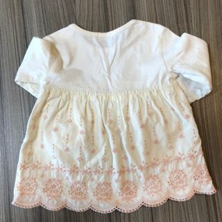 チュニック 90 アイボリー レース キッズの画像