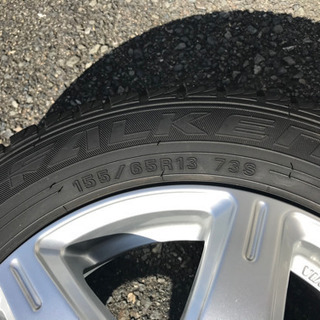 【軽自動車用】スタッドレスタイヤ(2018)＆ホイール 155/65R13 73Sの画像