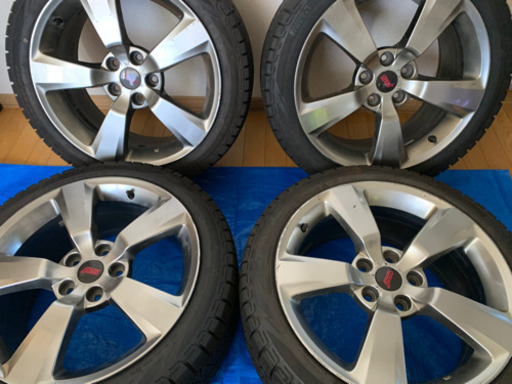 スバル インプレッサSTI GRB 純正ホイール スタッドレスタイヤ