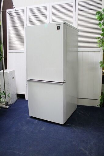 R1340) シャープ SJ-GD14C-W　137L　2ドア　ガラストップ 2019年製! 冷蔵庫 店頭取引大歓迎♪