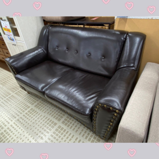 11/23ヴィンテージ レザーソファ 高さ約80cm 横約145cm 奥約70cm 座面40cm