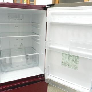 2ドア冷蔵庫 184L 2016年製 AQUA AQR-BK18F アクア ワインレッド