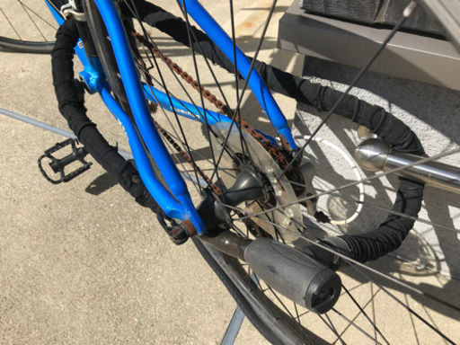 (売買終了)ロードバイク　多数傷あり　　　付属　ロードバイク専用空気入れ