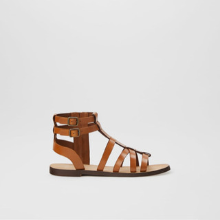 譲　今季　新品未使用　ZARA ローマサンダル　ブラウン　ザラ